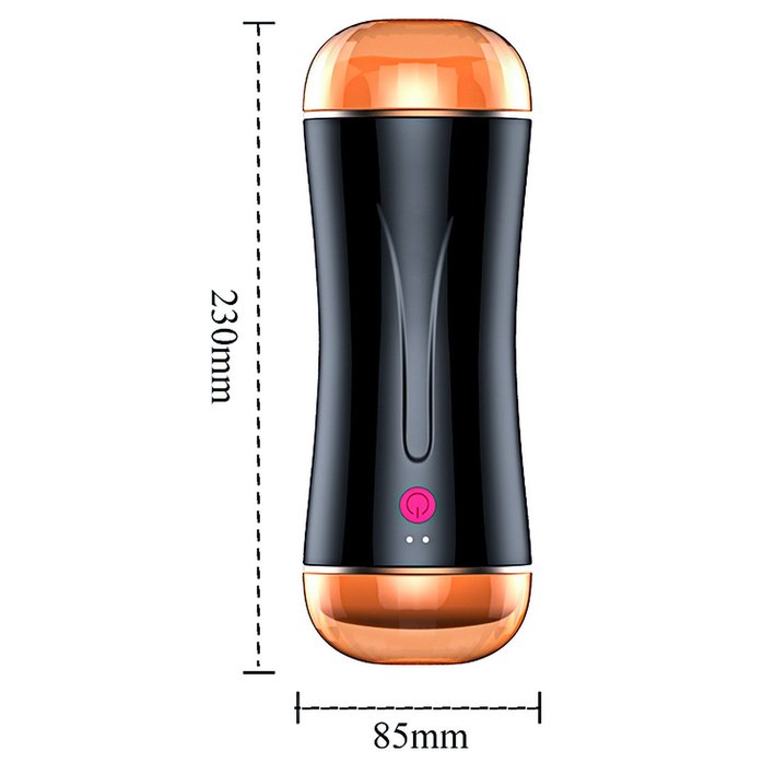 Двусторонний мастурбатор с вибрацией - вагина и анус. Фотография 3.