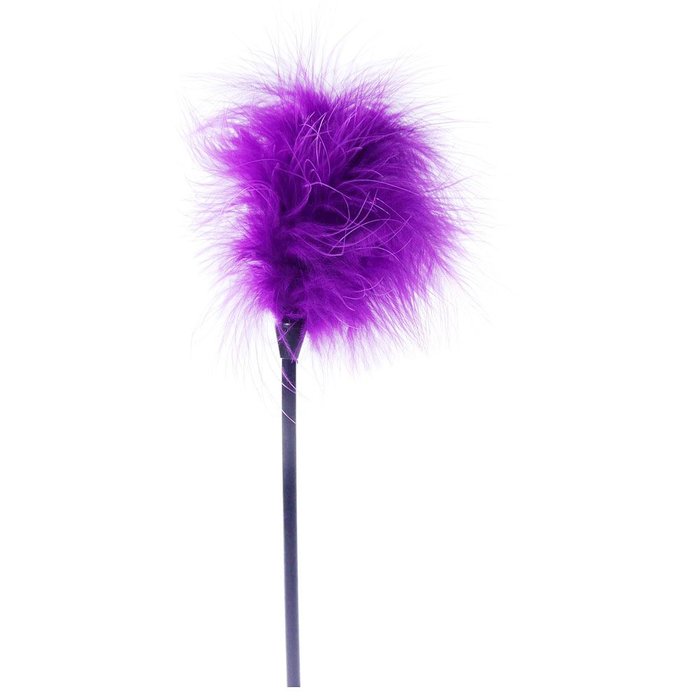 Фиолетовая пуховка для любовных игр - 28 см