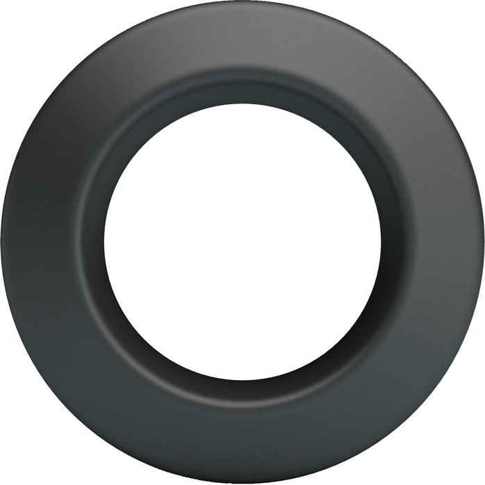 Черное эрекционное кольцо Brodan - Crazy Bull