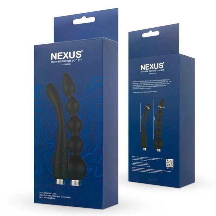 Набор из 2 насадок для анального душа Shower Douche Duo Kit Advanced. Фотография 6.