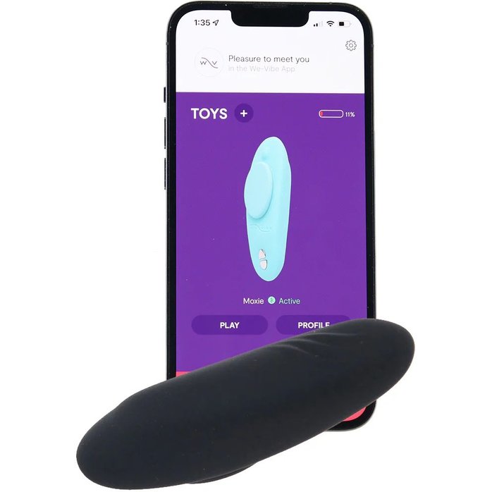 Черный вибратор We-Vibe Moxie. Фотография 4.