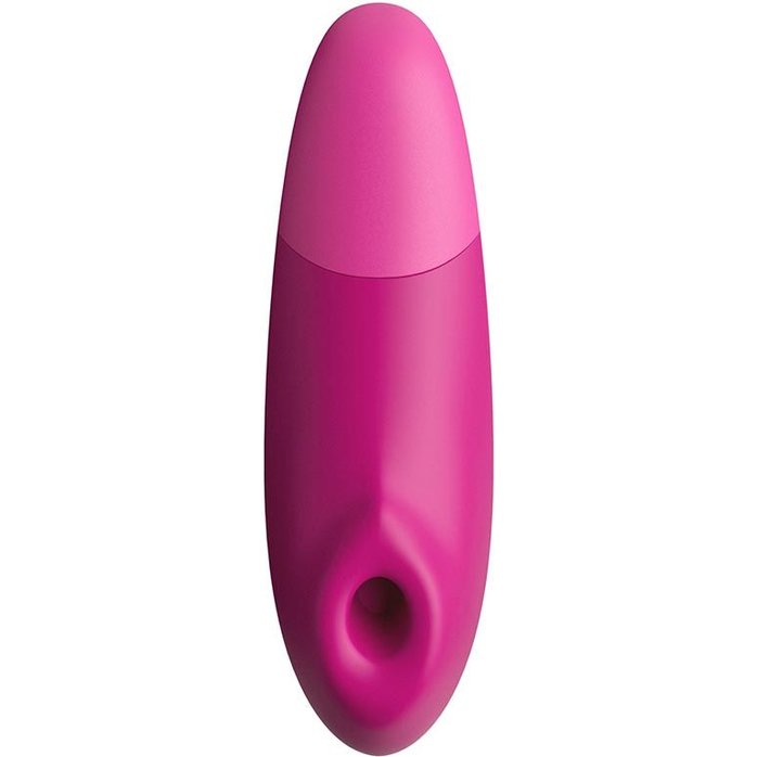 Розовый бесконтактный клиторальный стимулятор Womanizer Enhance с вибрацией. Фотография 2.