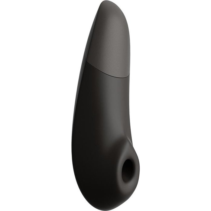 Черный бесконтактный клиторальный стимулятор Womanizer Enhance с вибрацией