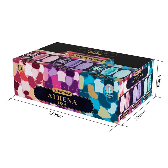 Набор из 15 мастурбаторов Athena - Pretty Love. Фотография 7.