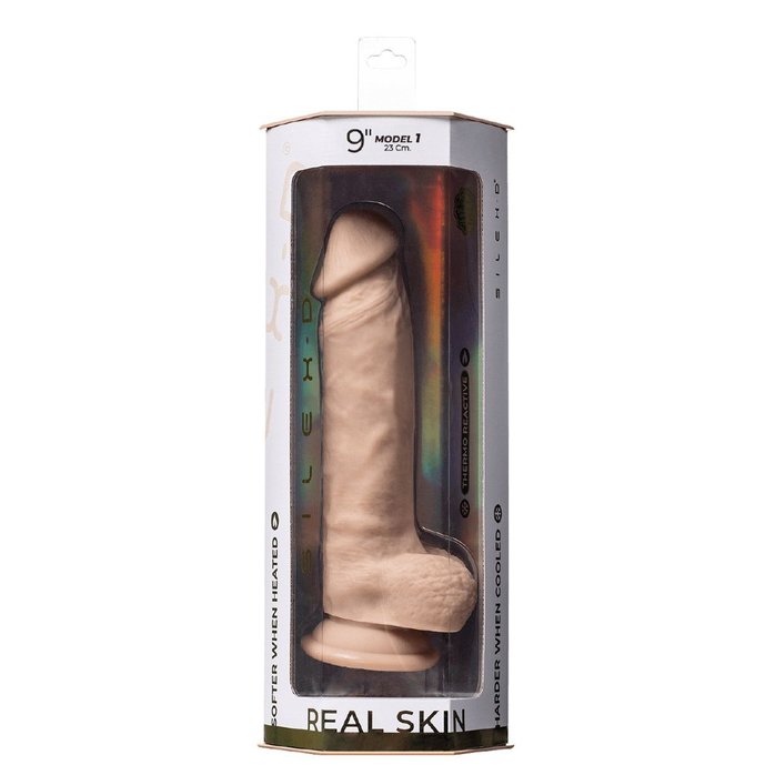 Телесный фаллоимитатор Real Skin Model 1 - 23 см - SILEXD. Фотография 4.
