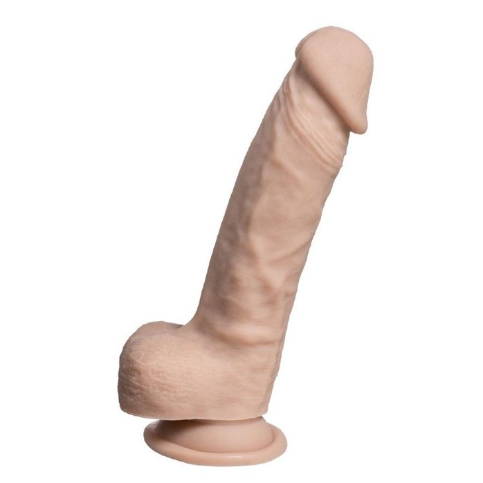 Телесный фаллоимитатор на присоске Real Skin Model 1 - 17,8 см - SILEXD