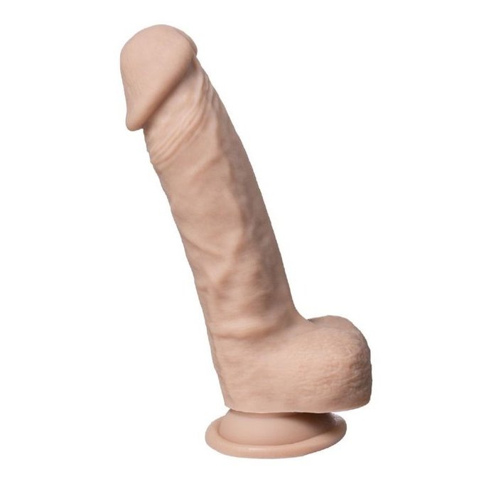 Телесный фаллоимитатор на присоске Real Skin Model 1 - 21 см - SILEXD