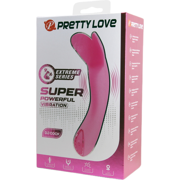 Розовый мини-вибратор DJ Cock - 13,9 см - Pretty Love. Фотография 9.