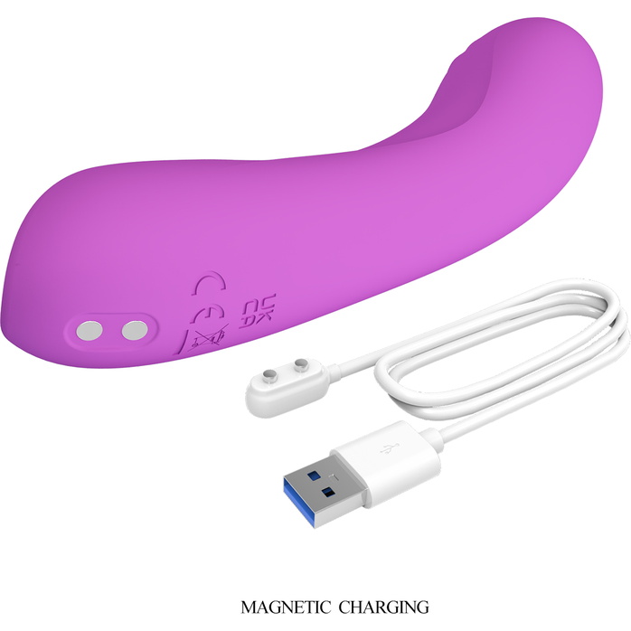 Фиолетовый мини-вибратор DJ Dick - 12,7 см - Pretty Love. Фотография 8.