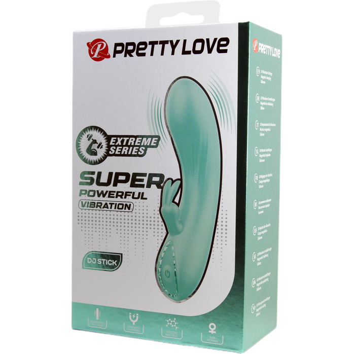 Зеленый мини-вибратор DJ Stick - 12,7 см - Pretty Love. Фотография 9.