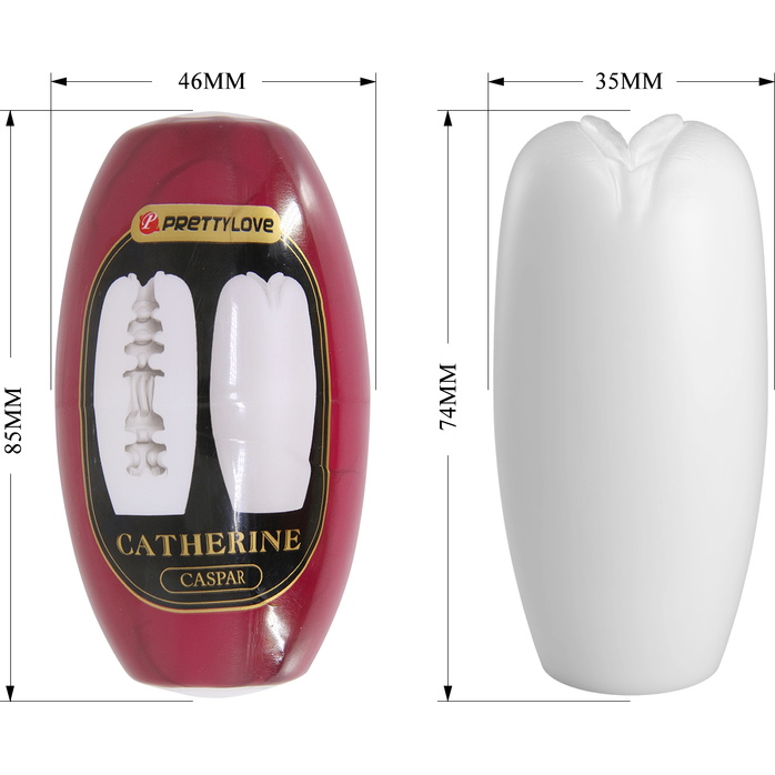 Белый мастурбатор-вагина Catherine - Pretty Love. Фотография 2.