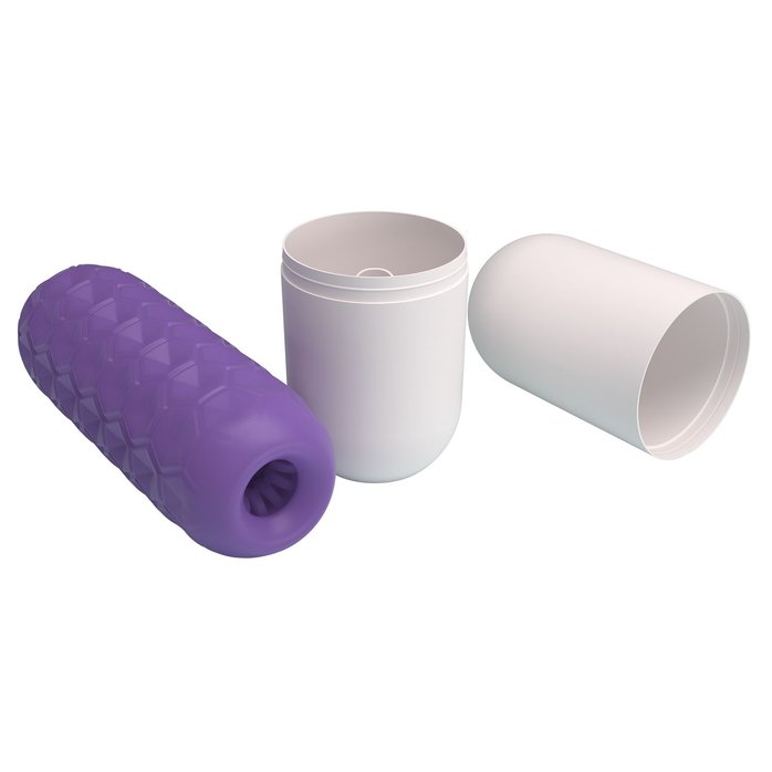 Фиолетовый мастурбатор Venus-X Twin balls - Pretty Love. Фотография 3.