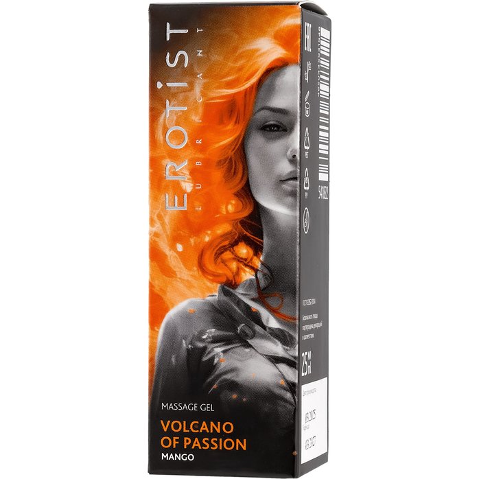 Гель с эффектом вибрации Volcano Of Passion со вкусом манго - 25 мл. Фотография 3.