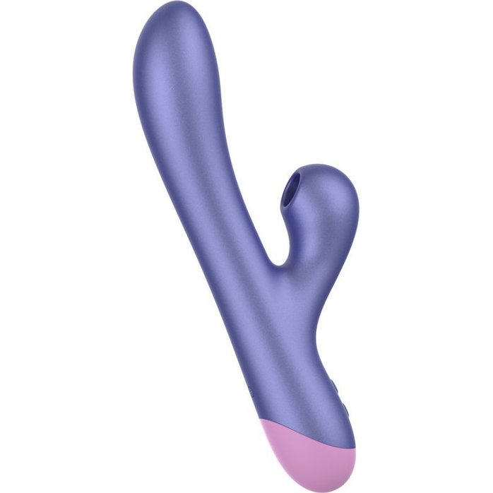 Сиреневый вибратор Romp Pulse с бесконтактной клиторальной стимуляцией - 22 см. Фотография 2.