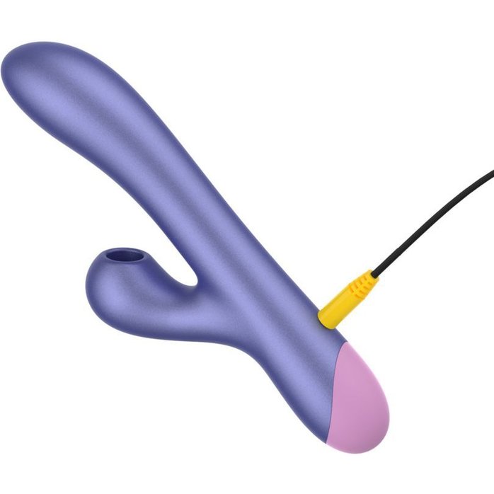 Сиреневый вибратор Romp Pulse с бесконтактной клиторальной стимуляцией - 22 см. Фотография 3.