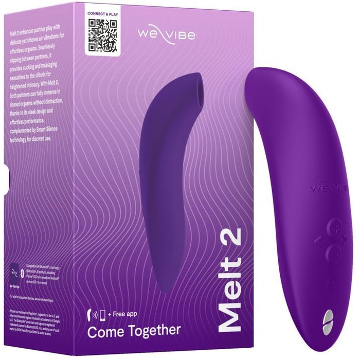 Фиолетовый бесконтактный клиторальный стимулятор We-Vibe Melt 2. Фотография 5.