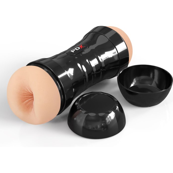 Двусторонний мастурбатор в колбе Super Flip-A-Pussy Over - PDX Extreme. Фотография 4.