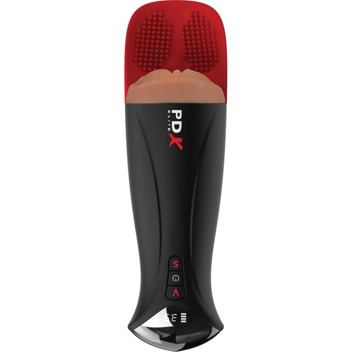 Мастурбатор-вагина в колбе с вибрацией Fuck-O-Matic Pro XL - PDX Elite. Фотография 2.