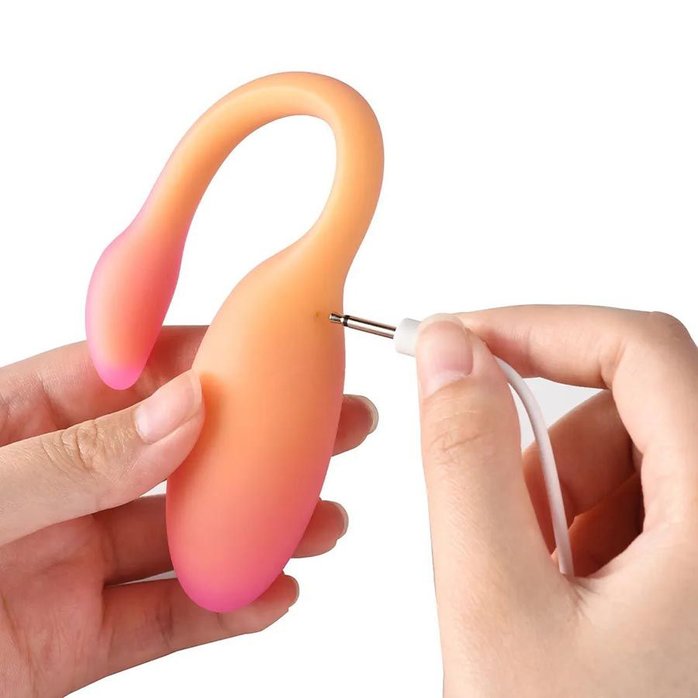 Оранжевый вибратор Flamingo Max. Фотография 3.