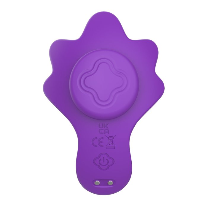 Фиолетовый вибратор в трусики с магнитным держателем. Фотография 2.