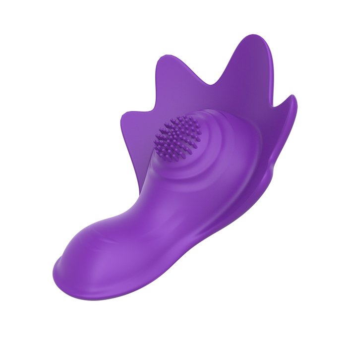 Фиолетовый вибратор в трусики с магнитным держателем. Фотография 3.