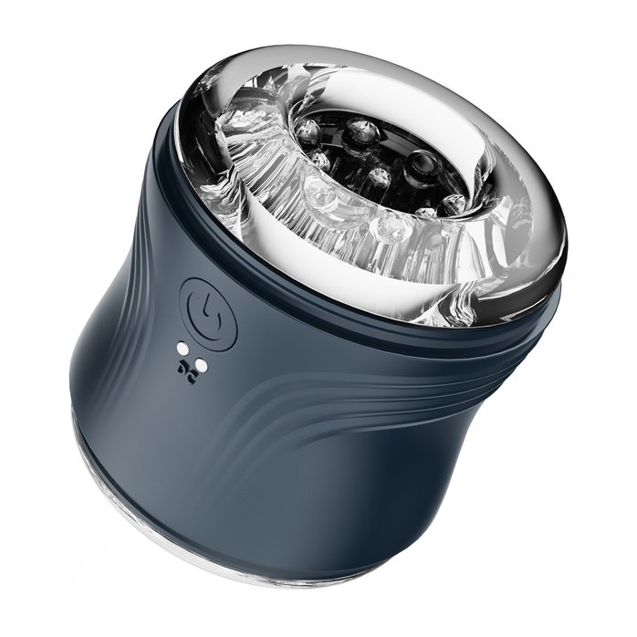 Сквозной мастурбатор в колбе с вибрацией. Фотография 2.