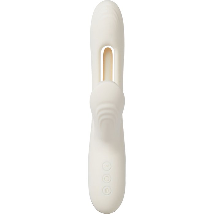 Хай-тек вибратор с таппингом и вакуумом Angela - 21,8 см. Фотография 2.