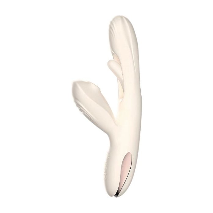 Хай-тек вибратор с таппингом и вакуумом Angela - 21,8 см