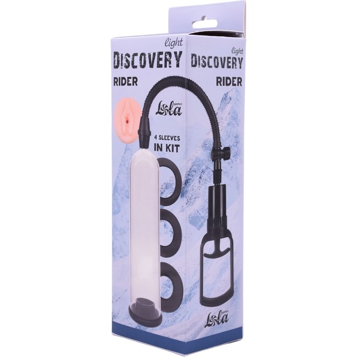 Вакуумная помпа со сменными насадками Rider - Discovery light. Фотография 2.