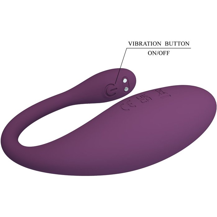 Фиолетовое виброяйцо Dora с управлением через приложение - Pretty Love. Фотография 6.