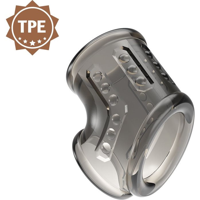 Дымчатая насадка на пенис и мошонку - Pretty Love. Фотография 3.