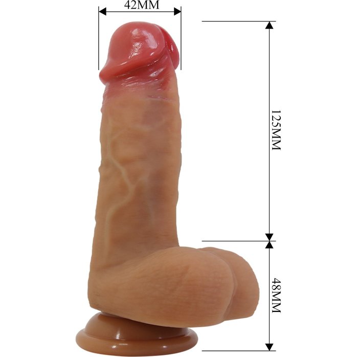 Страпон с универсальным поясом Fogg - 17,5 см - Pretty Love. Фотография 7.