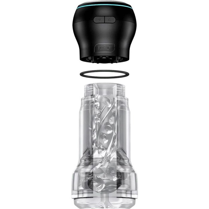 Набор PowerBlow Feel Pocket Stroker Crystal: мастурбатор и интерактивная насадка. Фотография 4.