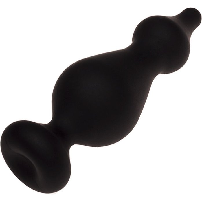 Черная анальная втулка Amuse L - 13,8 см. Фотография 3.