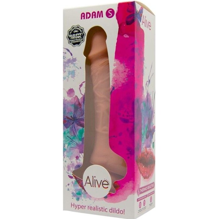 Телесный фаллоимитатор Adam S - 17,7 см - Alive. Фотография 2.