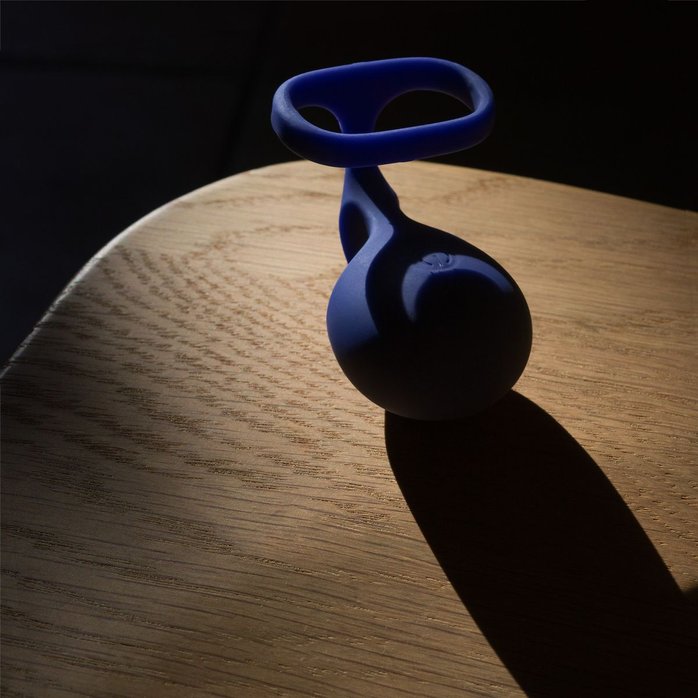 Синий вибростимулятор на пальцы Lunar. Фотография 14.