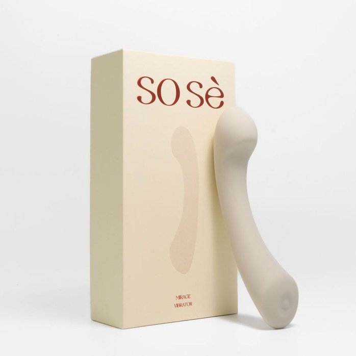 Серый вибростимулятор точки G Mirage - 17,8 см