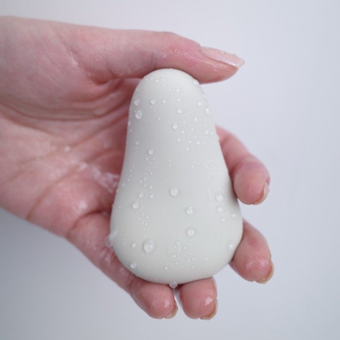 Серый вибромассажёр Opal. Фотография 6.