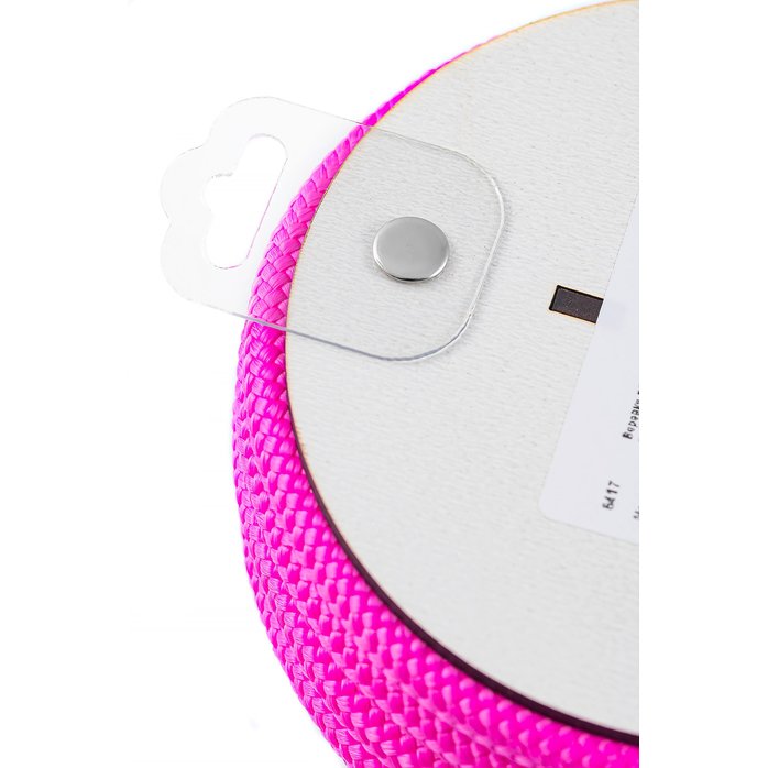 Розовая веревка для шибари на катушке - 5 м. Фотография 3.