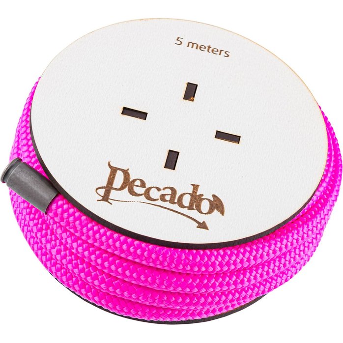 Розовая веревка для шибари на катушке - 5 м