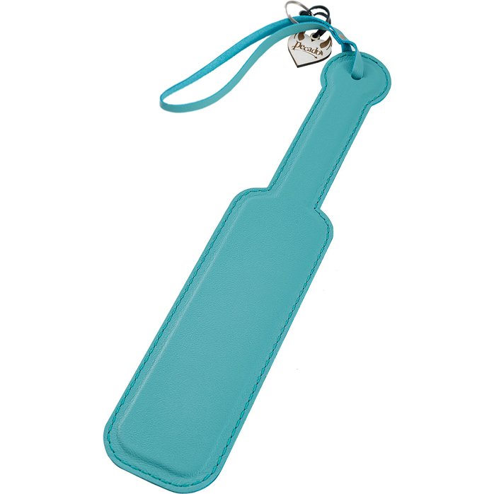 Голубой кожаный пэддл - 37 см. Фотография 3.