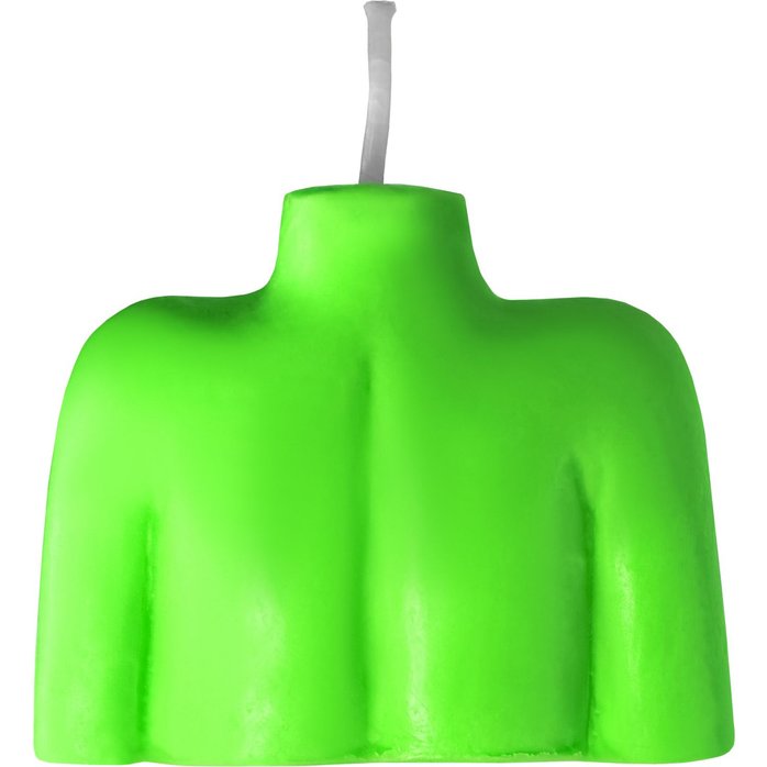 Зеленая сувенирная свеча «Женский силуэт». Фотография 3.