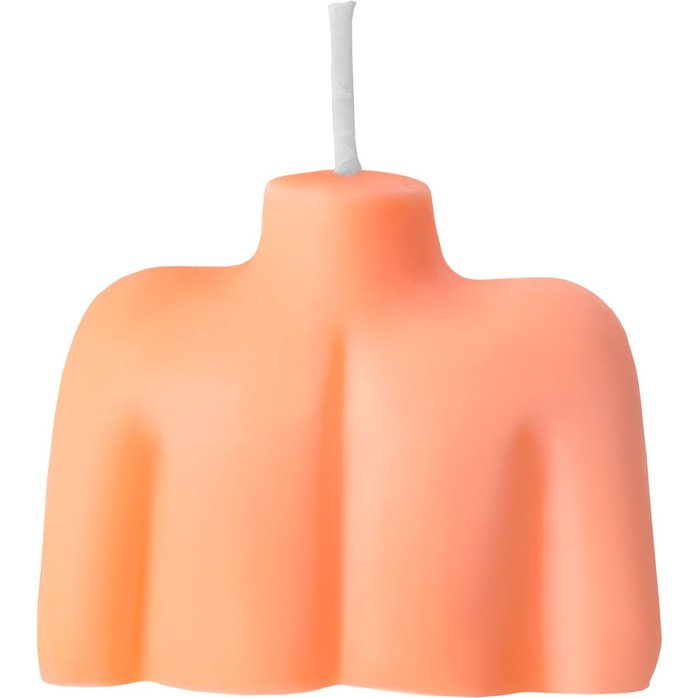 Оранжевая сувенирная свеча «Женский силуэт». Фотография 3.