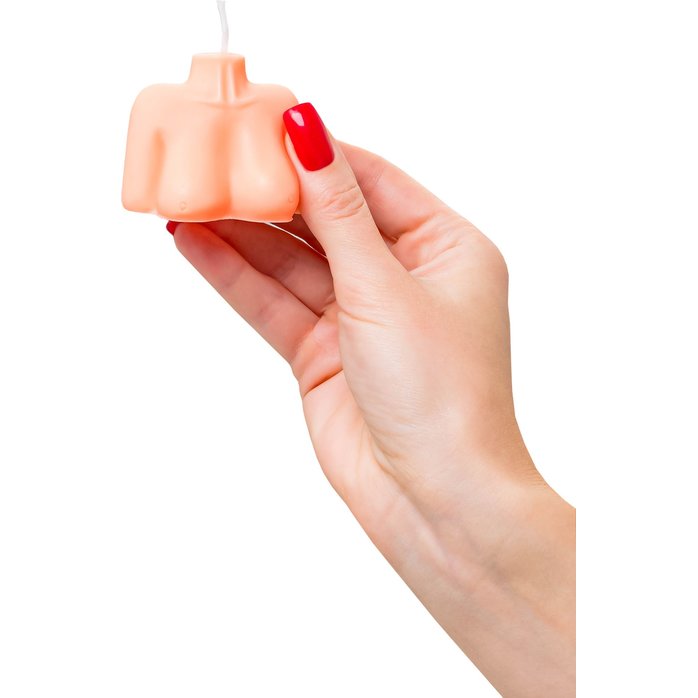 Оранжевая сувенирная свеча «Женский силуэт». Фотография 5.