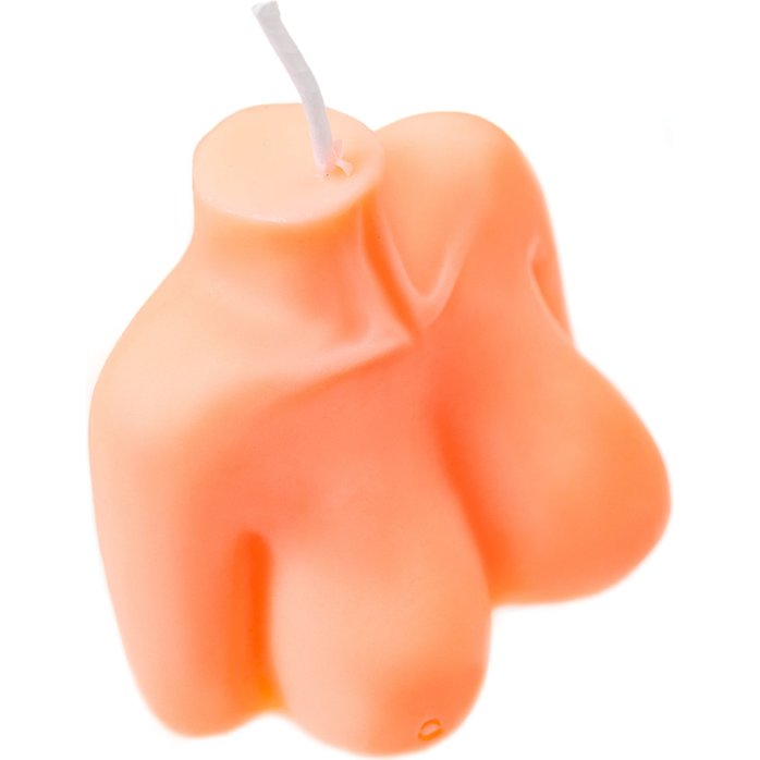 Оранжевая сувенирная свеча «Женский силуэт». Фотография 6.