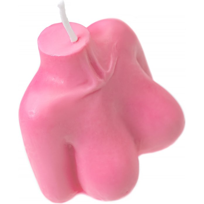 Розовая сувенирная свеча «Женский силуэт». Фотография 5.