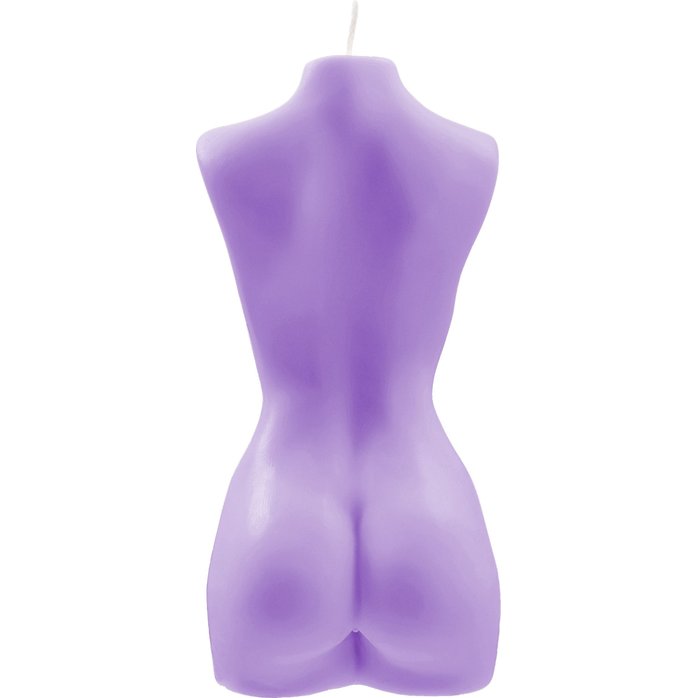 Фиолетовая интерьерная свеча в форме женского торса - 850 гр. Фотография 6.