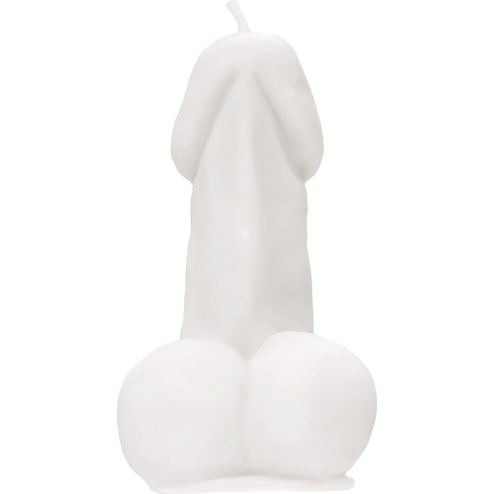 Белая свеча в форме пениса - 47 гр. Фотография 3.