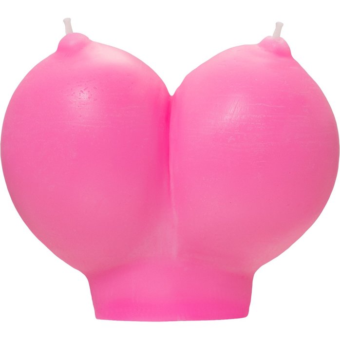 Розовая свеча «Сиськи» - 150 гр. Фотография 2.