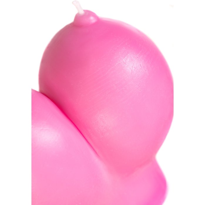 Розовая свеча «Сиськи» - 150 гр. Фотография 5.